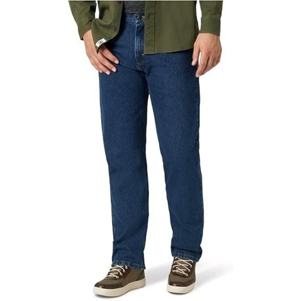 Wrangler Men's Dark Rinse High Rise Five Star Relaxed Fit Jean - 44W X 30L